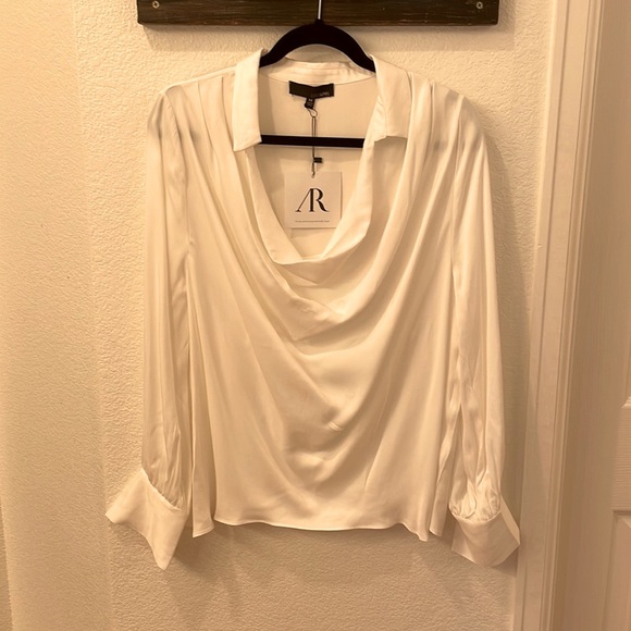 lost april | Tops | Nwt Draped Neck Blouse | Poshmark